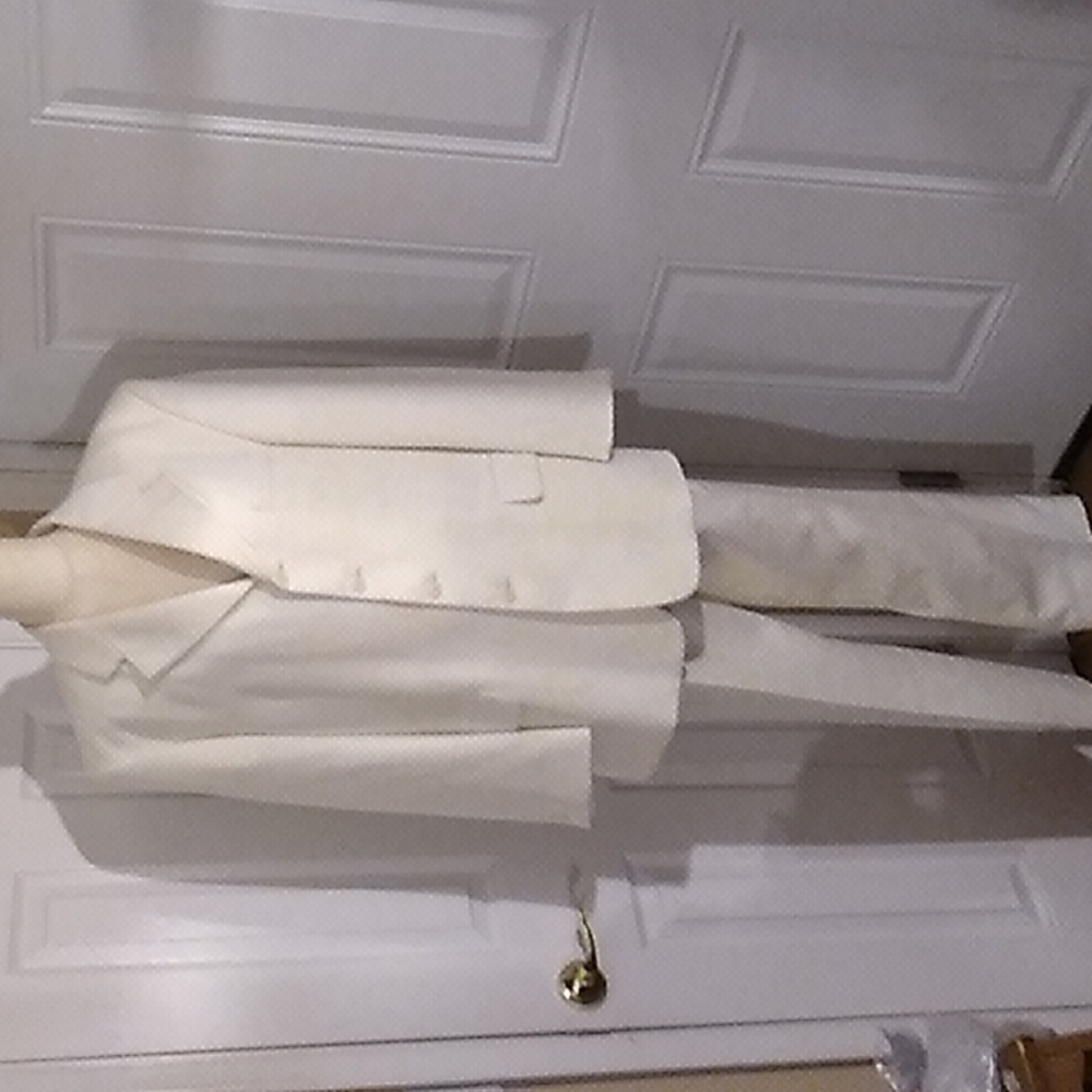 Zandello Off White 2 Piece Men's Suit
